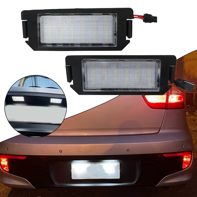 Kit De 2 Feux De Plaque D'immatriculation LED Blancs Pour Audi (A1, A3, A4, A5, A6, Q7, TT)