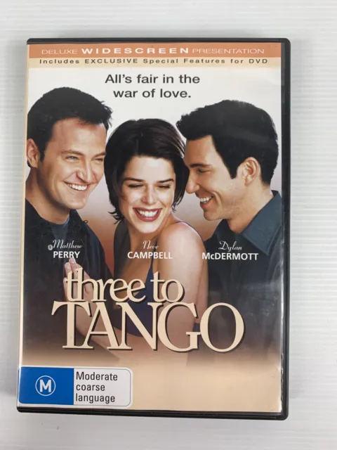 Three To Tango Matthew Perry Neve Campbell DVD R4 Movie