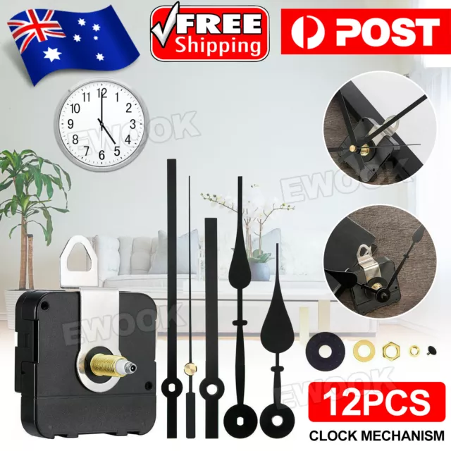 DIY Long Axis Large Torque Wall Clock Movement Mechanism Metal Clock Hand Kit