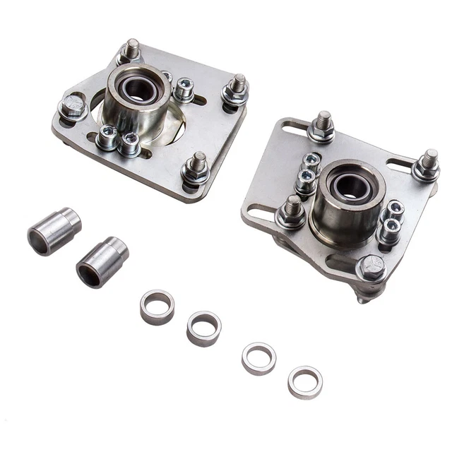 2 cuscinetti ammortizzatori regolabili cuscinetti a cupola per Ford Mustang IV 94-04 piastre Camber