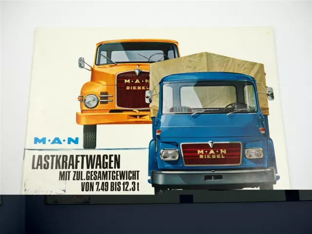 MAN Gesamtprogramm LKW 7t bis 12t Pritschenwagen Sattelzug Kipper Prospekt