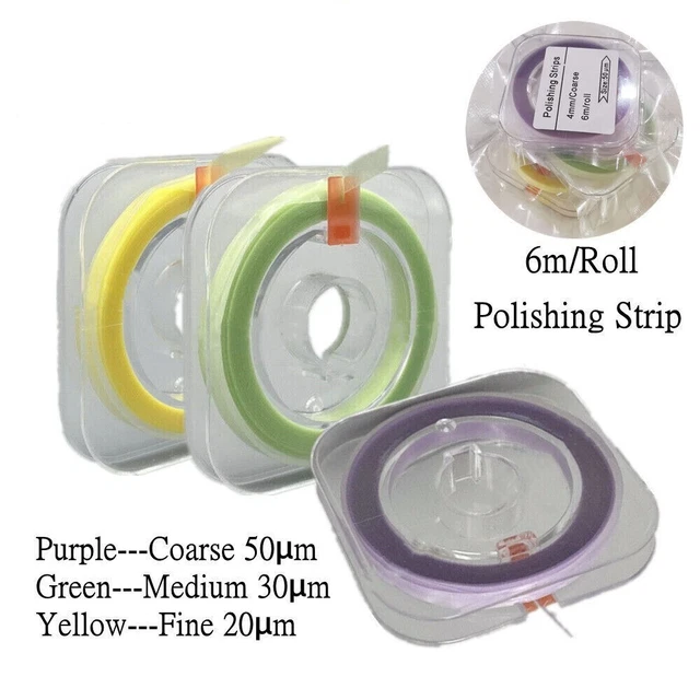 3 Rolls Dental Polishing Strips Composite Resin Polyester Sanding Finishing