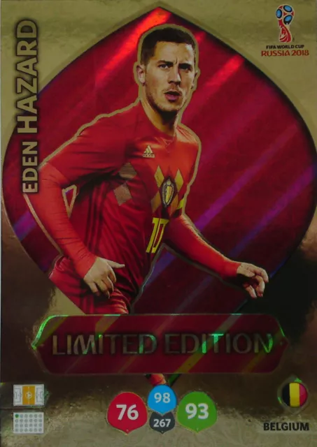 Card Panini Adrenalyn World Cup Russia 2018 Limited Edition Hazard Belgium