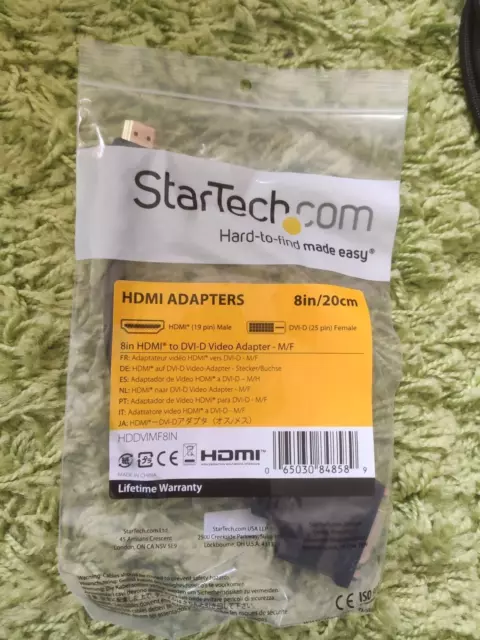 Adaptateur Startech HDMI male vers DVI femelle neuf dans son emballage d'origine