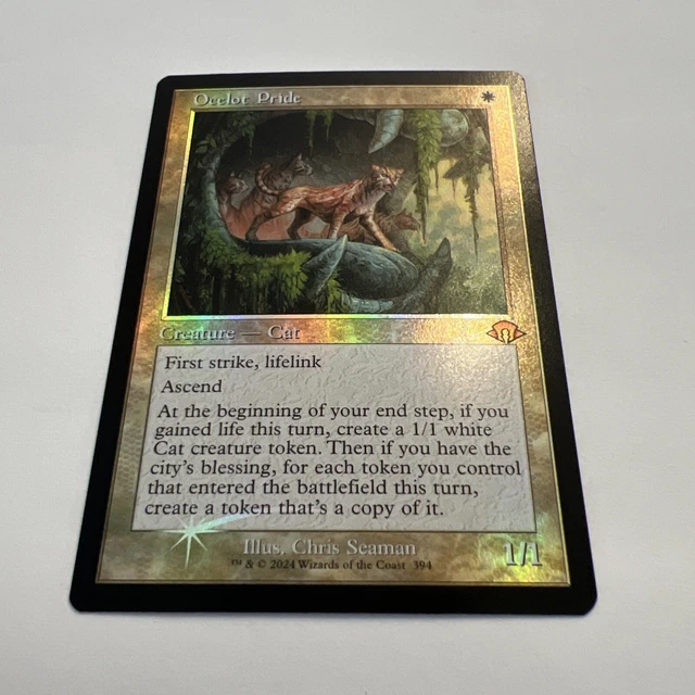 CADRE RÉTRO OCELOT Pride 394 horizons modernes 3 MH3 MTG mythique non