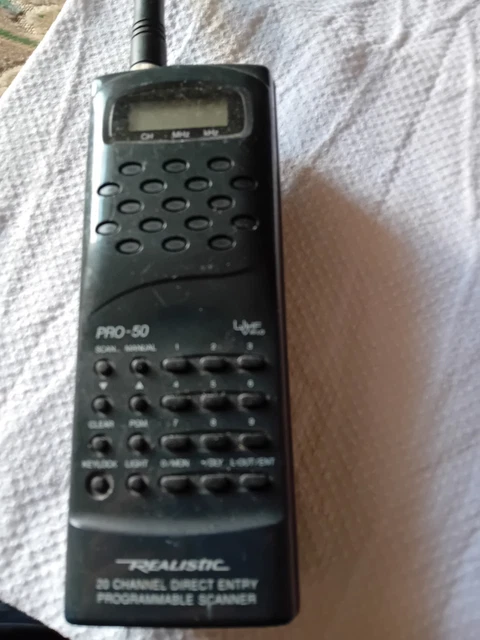 RadioShack PRO-49 10-Ch Direct Entry Programmable Scanner 20