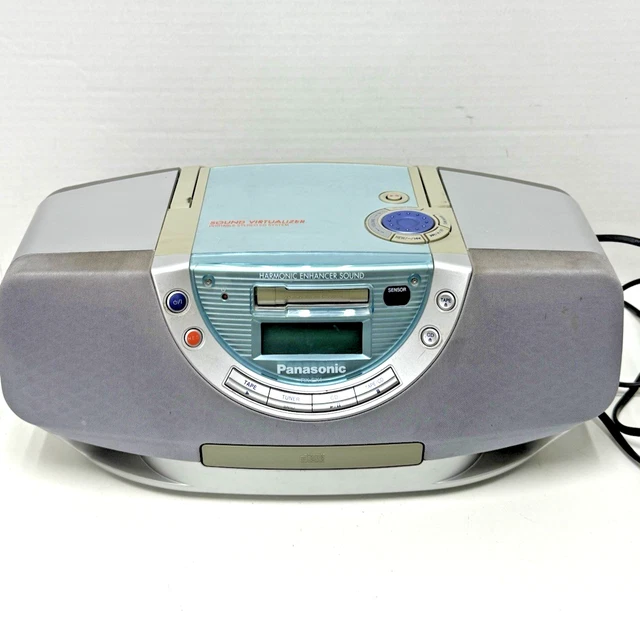 PANASONIC RX-EX1 PORTABLE Stereo Radio CD Tape System Tested