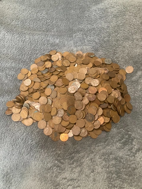 Wheat Penny / Indian Head Penny lot / 1500 pennies / lot 5 of 8 / read below