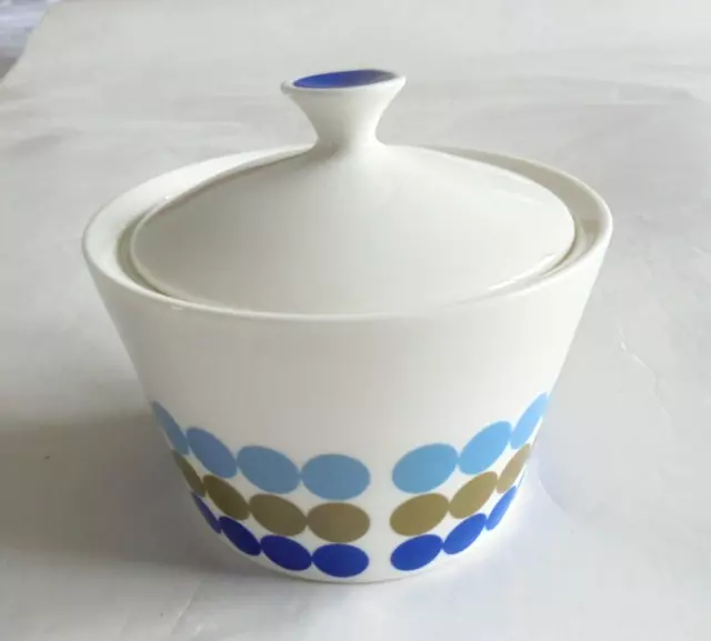 Royal Tuscan Aqua Fine Bone China Lidded Sugar Bowl Perfect Condition