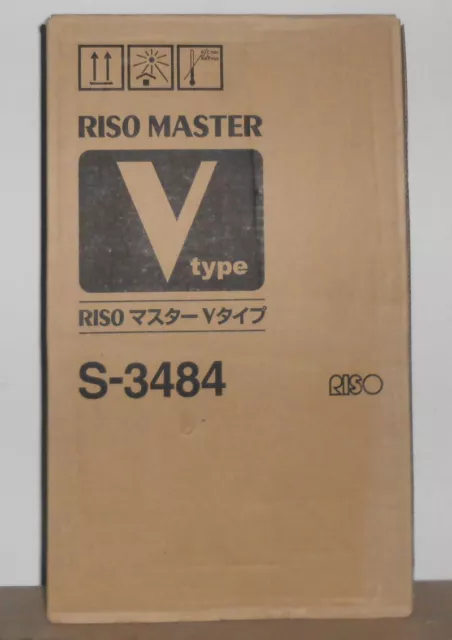Riso S-3484 Master A3 Risograph V-type 2erPack für V 8000 RN RP  OVP B