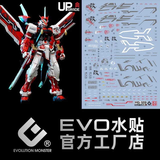 EVO MG 1/100 Gundam Astray Red Frame Kai Decal £5.92 - PicClick UK