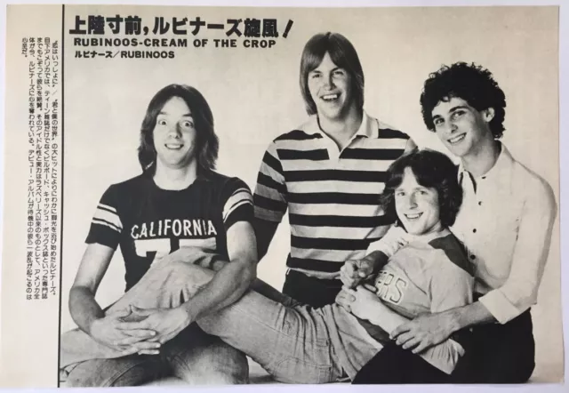 The Rubinoos 1977 CLIPPING JAPAN MAGAZINE ML 9S