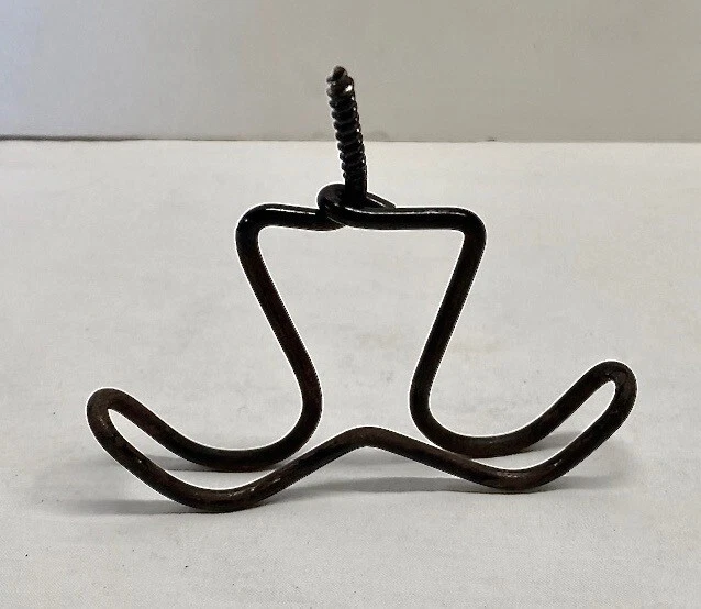 Vintage Bent Wire Screw Undermount Hooks Hat Coats Jackets Closet Coat Room
