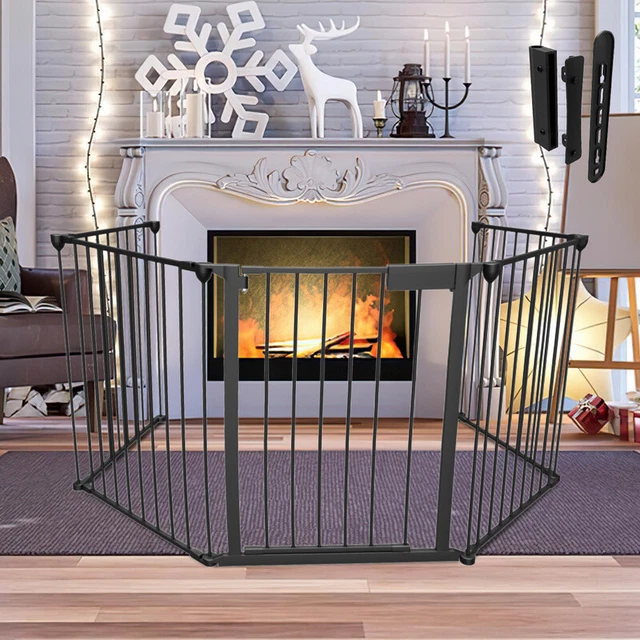 Pare-feu / Panneau De Protection Pour Cheminée – Acier Noir – Occasion