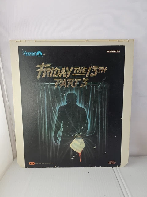 Friday The 13th Part 3 CED Video Disc RCA 80s Horror Movie Paramount