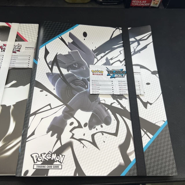 POKÉMON BLACK BOLT & White Flare Binder x 2 (1