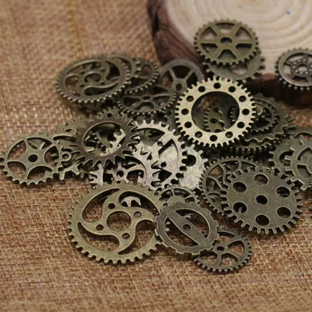 25g 50g 100g Steampunk Watch Parts Vintage Antique Old Gears Wheels Steam Punk