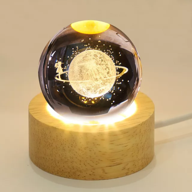 3 PACK CRYSTAL Display Stand Sign Balls LED Lamp Monitor Work £13.55