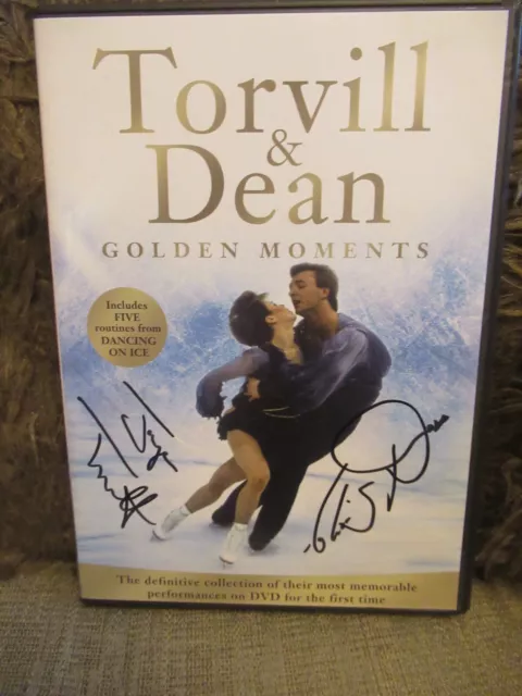 Jayne Torvill & Christopher Dean Hand Signed DVD 'Torvill & Dean Golden Moments'