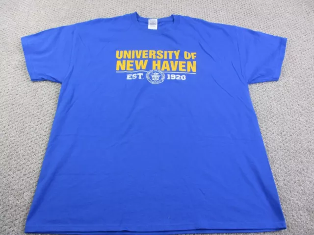 University Of New Haven Shirt Adult Extra Large Blue Sports Casual Mens *