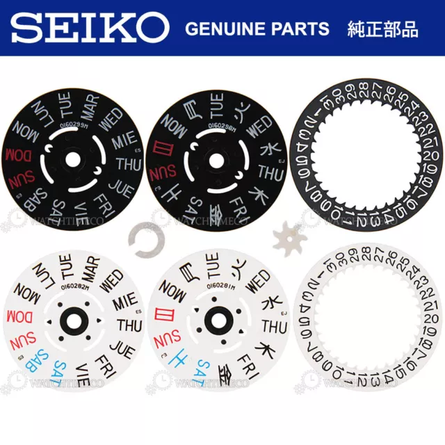 GENUINE SEIKO DAY Disc Date Dial Clip Wheel Parts f SKX007 SKX009 7S26 NH36  4R36 £ - PicClick UK