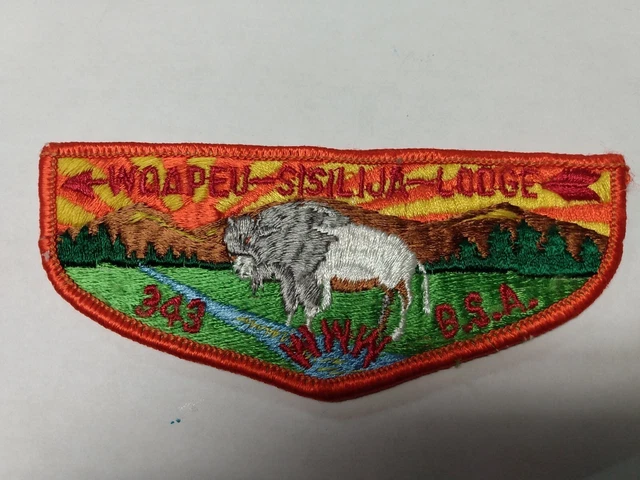 OA Woapeu-sisilija Lodge 343 Www Boy Scout Flap Patch