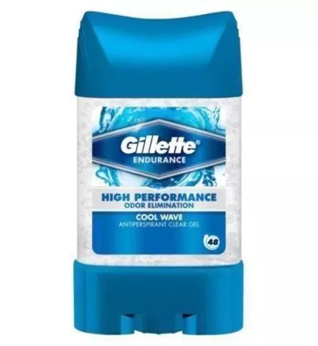 Gillette High Performance Cool Wave Antiperspirant Clear Gel Stick 70ml for Men