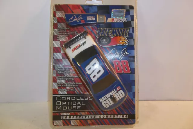 Nascar Dale Earnhardt Jr. #88 Cordless Optical Race Mouse NIP National Guard T-3