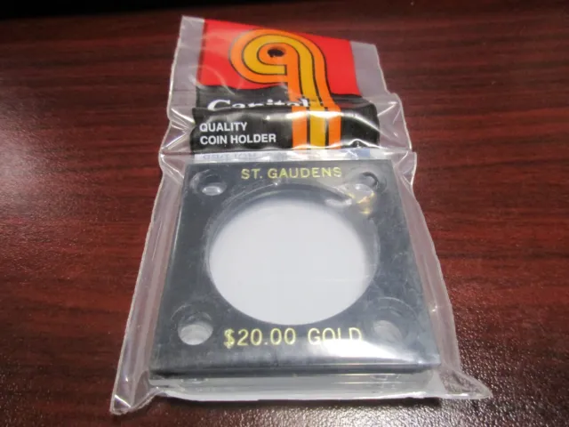Capital Plastics: 2"  X  2" St. Gaudens $20.00 Gold Display. W/Free Shipping!!!