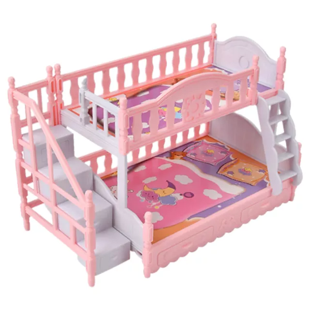 1:12 Doll Bunk Bed Play House Accessories Baby Miniature Scene Models