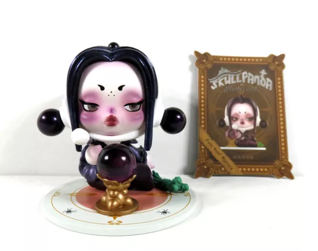 Pop Mart Skull Panda Addams Family Series Dark Night Morticia Figure NEW