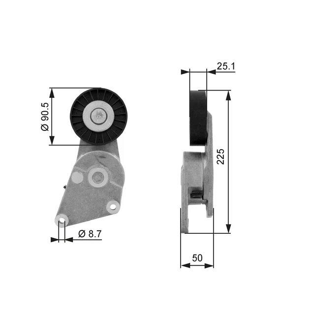 Tendeur De Courroie (Courroie D'accessoire) Citroën Xsara 1.8 I,Xantia 1.6 I