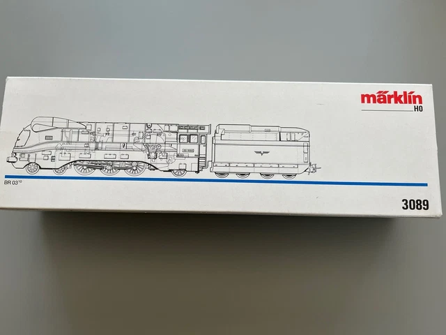 Märklin H0 - 3089 - Locomotive à vapeur avec tender (1) - BR 03 - DRG