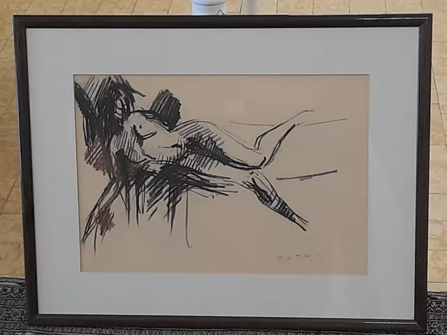 Nudo di donna - Paolo Furlanis - disegno artistico - cm.48X33