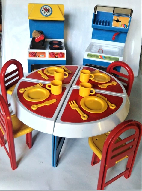 dinette enfant avec 11 pièces casseroles et poêles en alu marque