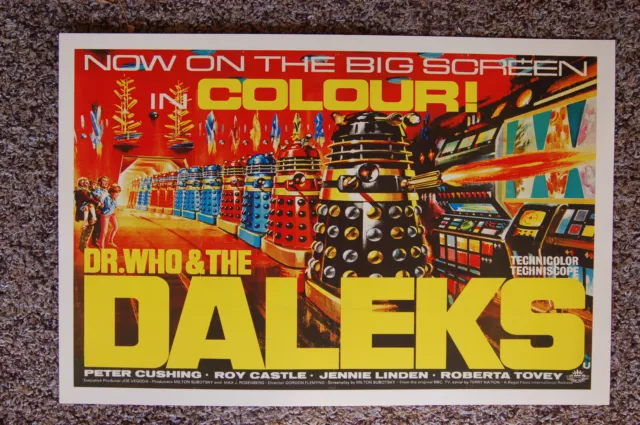 Dr Who & the Daleks Lobby Card Movie Poster Dr Who & the Daleks Lobby Card Movie Poster
