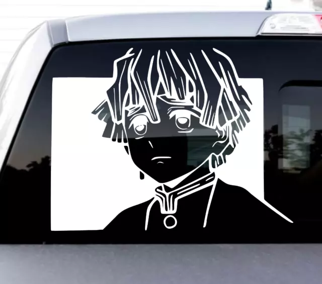 Vinyl Decal Truck Car Sticker Laptop - Anime Manga Demon Slayer Zenitsu Agatsuma