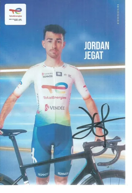 cyclisme TDF   cp Autographe   JORDAN   JEGAT team  TOTAL