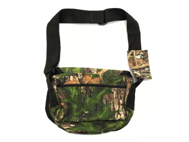 Vintage Cabelas Over The Shoulder Camo Hunting / Game Call Bag