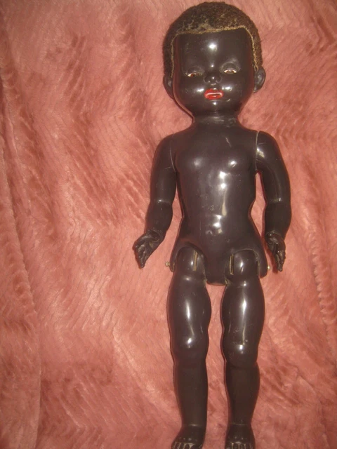 POUPEE ANCIENNE CLODREY Mulatre Rousse Habits D'origine § Rare § Circa