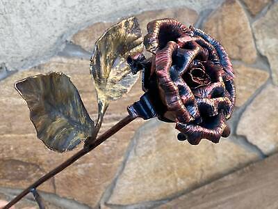 6th Anniversary Gift Iron Metal Rose Hand Forged