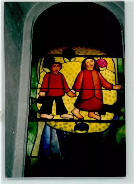 10599803 - Orsonnens Letzttagsstempel Kirchenfenster Freiburg / Fribourg FR