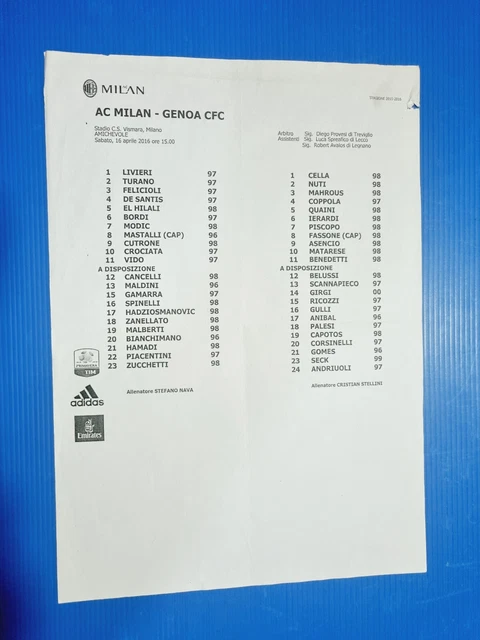 écharpe forza genoa club calcio italie calcio cadeau de