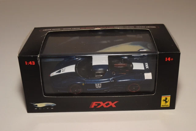 FERRARI FXX noire MICHAEL SCHUMACHER # 30 SUPER ELITE 1/18 HOT WHEELS
