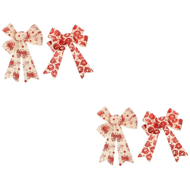 2x Weihnachten Baum Dekoration Bögen für Präsentiert Weihnachten Kranz Bogen 10