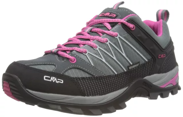 Cmp Women'S Low Rise Trekking And Hiking Shoes, Grey Fuxia Ice 103Q, 6