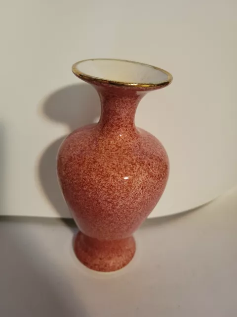 Vintage Royal Winton Grimwades pink bud vase 5" tall. Made in England.