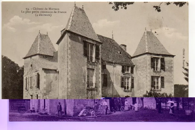 MORTEAU Haute Marne CPA 52 the smallest commune in France - le chateau XVIéme