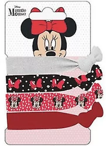 Set De 4 Elástico Platos Para Cabello Mod.D - Disney Minnie