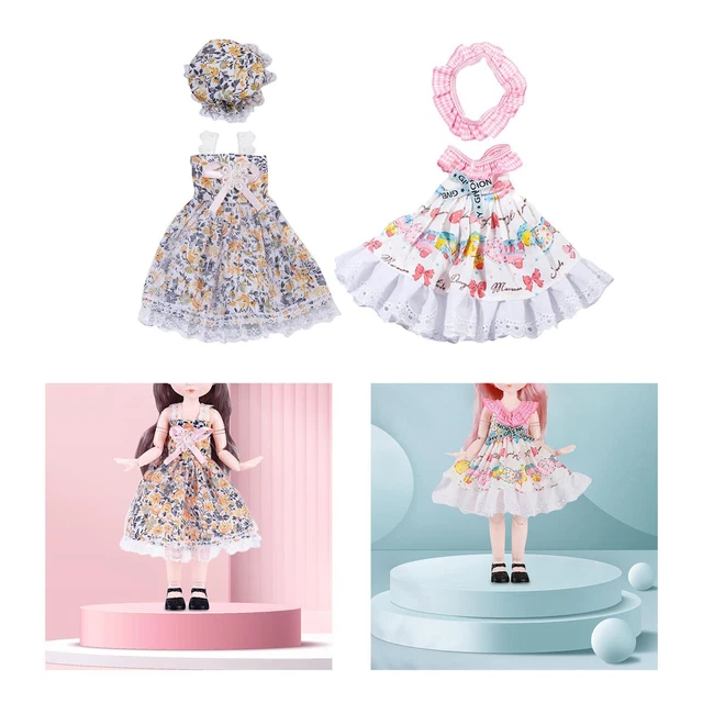 Set di vestiti per bambole alla moda Abiti fatti a mano per bambole da 1/6